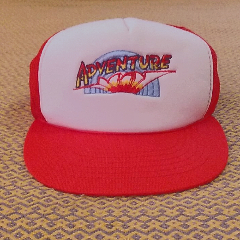 1980s Vintage Adventure Man Snap-Back Trucker Hat